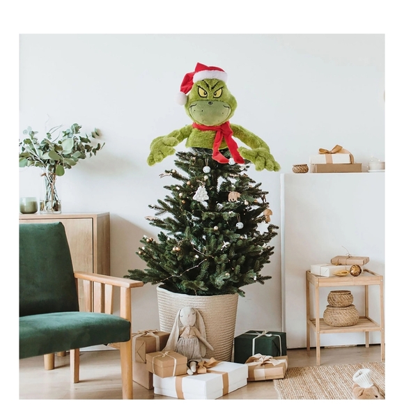Dr Suess The Grinch Tree Hugger Tree Topper Christmas Holiday Decoration New - Picture 4 of 4